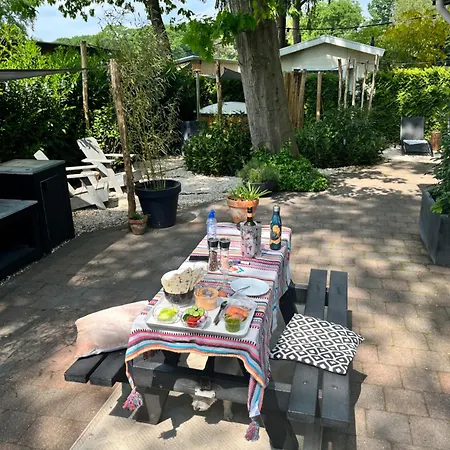 Alpesi faház Het Verwende Nest Met Prive Hottub & Barrel Sauna Voorthuizen