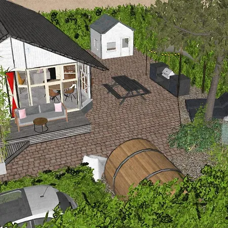 Boslodge Het Verwende Nest Met Privé Hottub